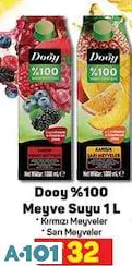 DOOY %100 MEYVE SUYU 1 L DOOY %100 MEYVE SUYU 1 L
